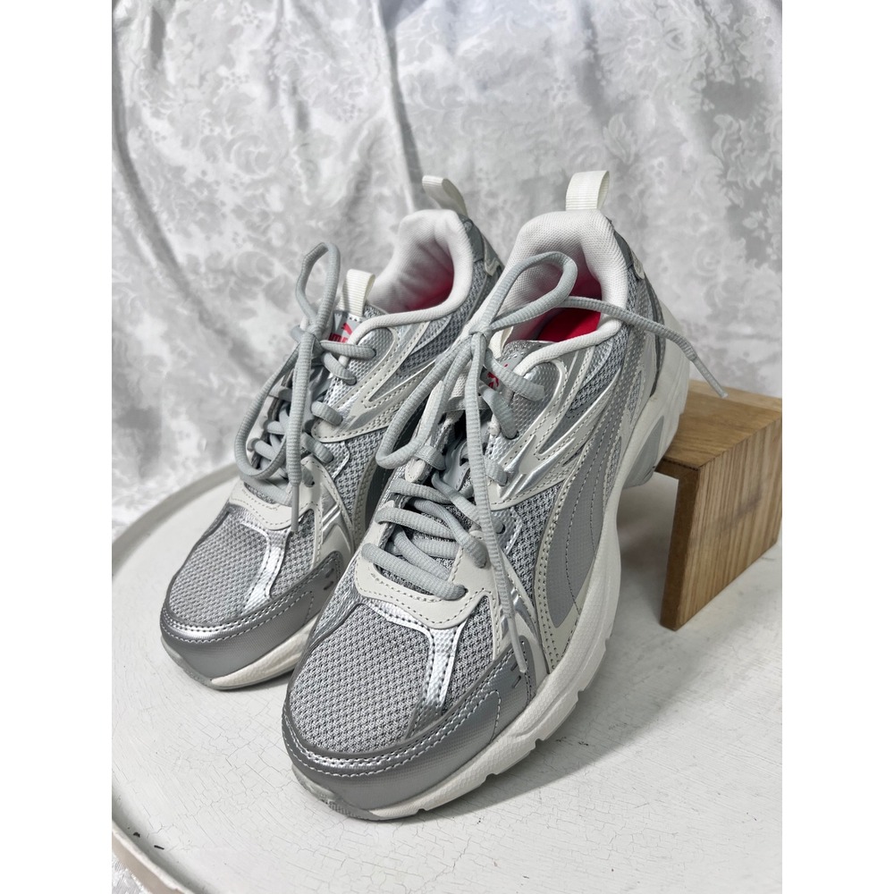Puma Morphic Metallic Silver Grey Women's Running Sneakers 402947-06 Size 7.5